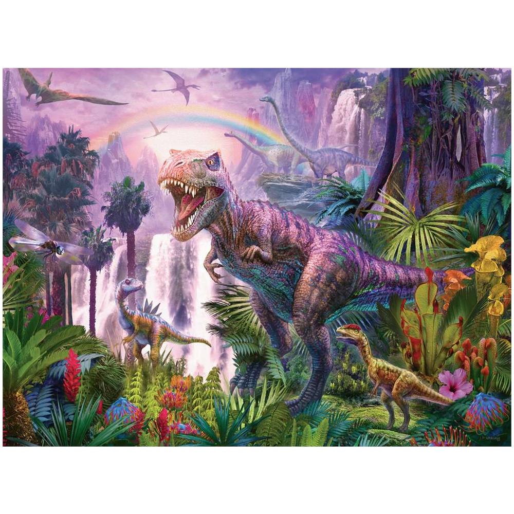 Puzzle XXL Paese dei dinosauri 200 pz 49 x 36 cm 12892 - Foto 2