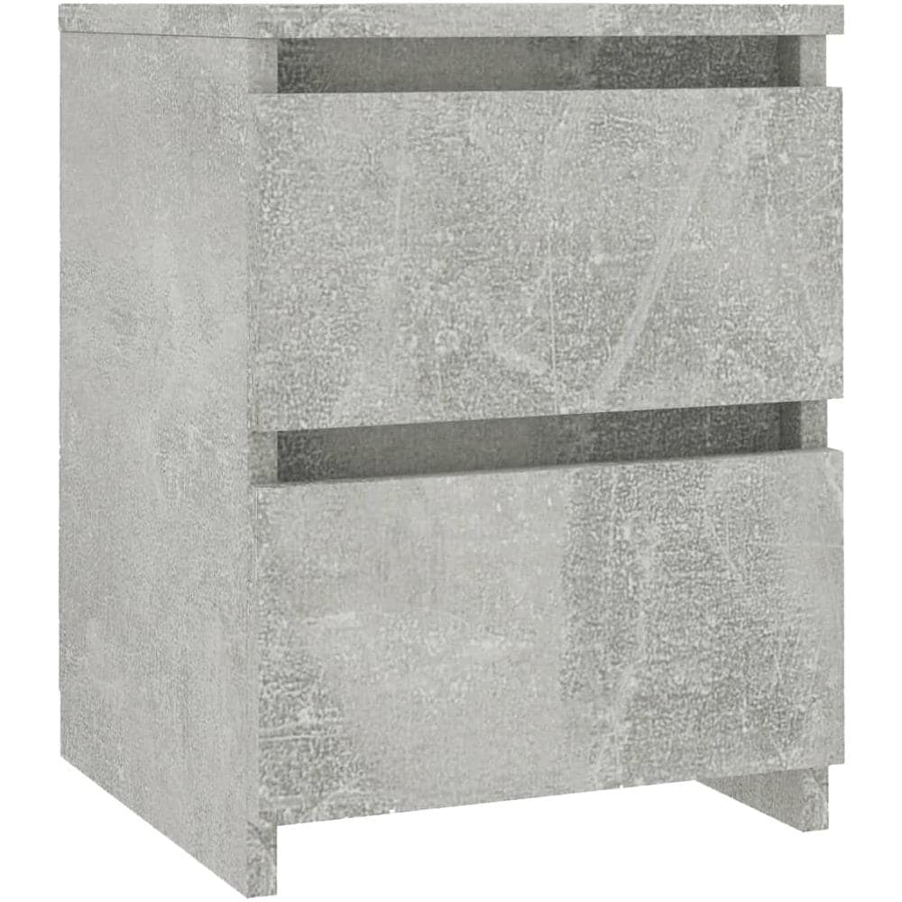 Comodino Grigio Cemento 30x30x40 cm in Legno Multistrato - Foto 2