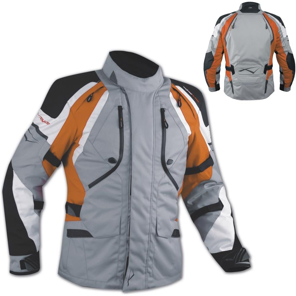Giacca Offroad Enduro Moto Turismo Impermeabile Tessuto Protezioni Arancione Xxl - Foto 1