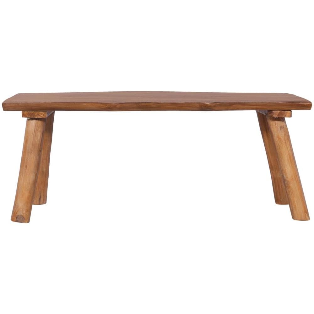 Panchina da Giardino 120 cm in Legno Massello di Teak - Foto 2