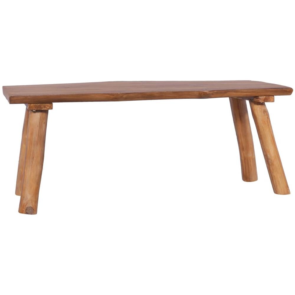 Panchina da Giardino 120 cm in Legno Massello di Teak - Foto 1