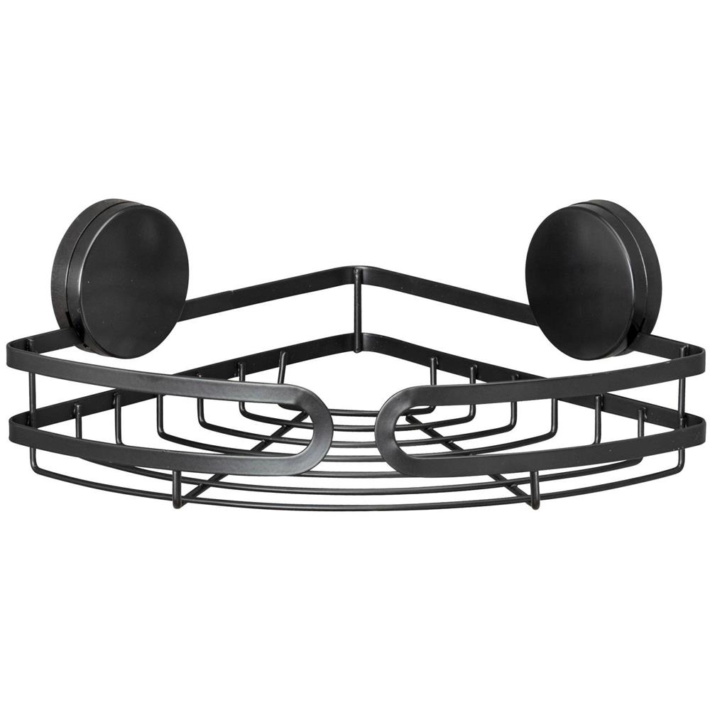 Mensola Doccia Pavia Static-loc, Angolare, Nero, - Foto 2