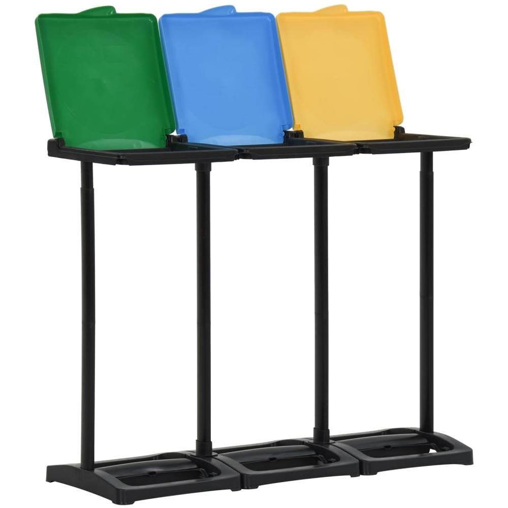 Supporti Sacchi Rifiuti Con Coperchio 240-330 L Multicolori Pp - Foto 2