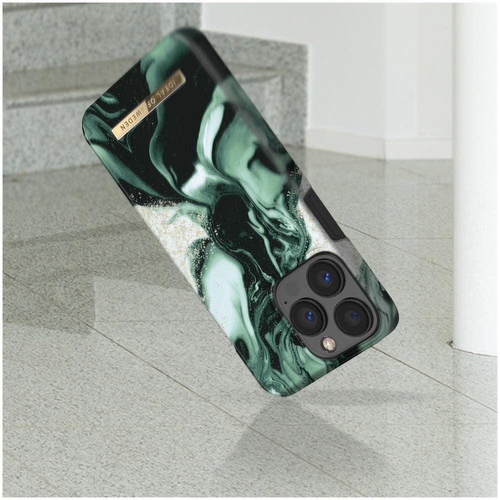 Cover Resistente Iphone 13 Pro Ideal Of Sweden Golden Olive Marble - Foto 5