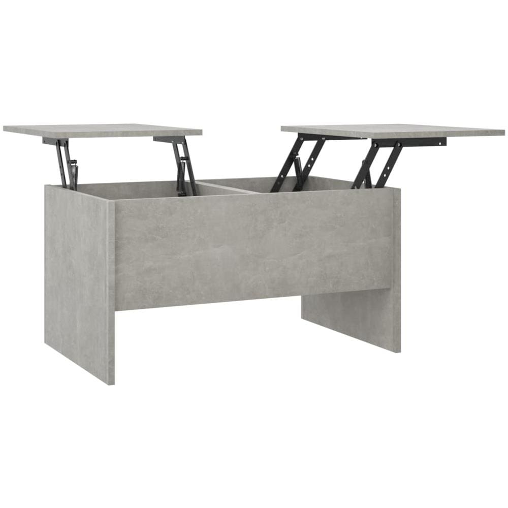 Tavolino Salotto Grigio Cemento 80x50x42,5 Cm Legno Multistrato - Foto 1