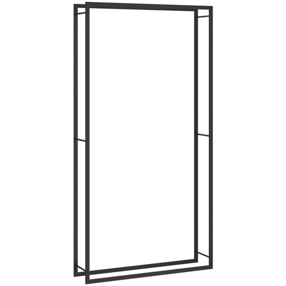 Portalegna Nero Opaco 110x28x214 cm in Acciaio - Foto 1