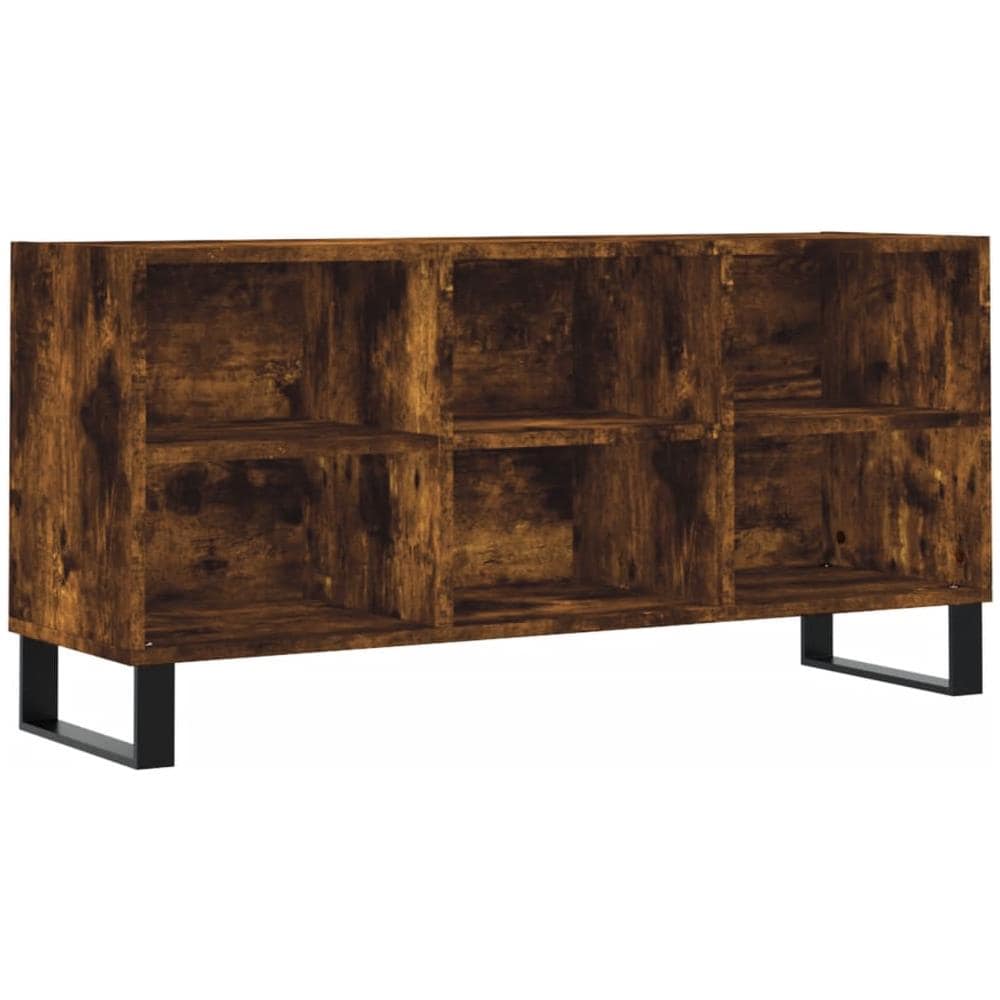 Mobile Porta Tv Rovere Fumo 103,5x30x50 Cm In Legno Multistrato - Foto 2
