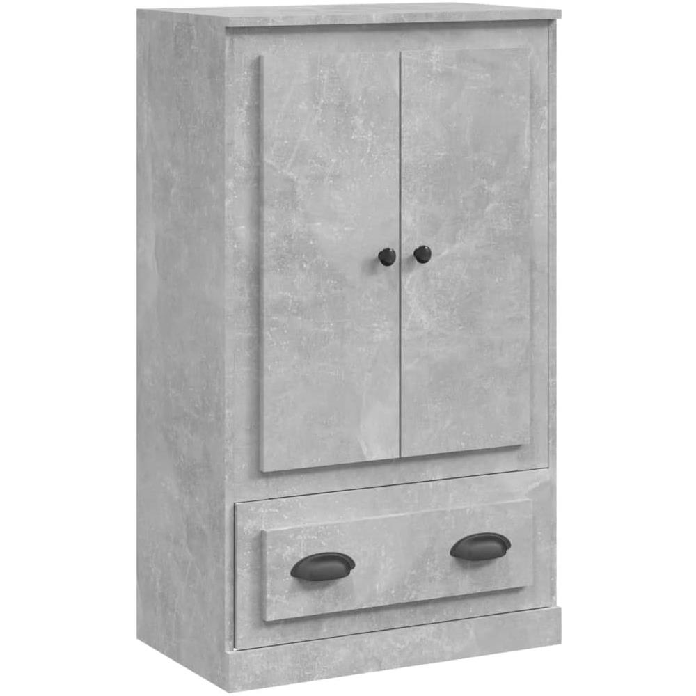 Credenza Grigio Cemento 60x35,5x103,5 Cm In Legno Multistrato - Foto 2