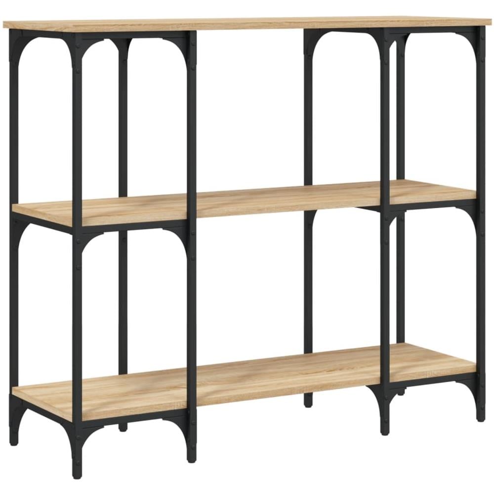 Tavolino Consolle Rovere Sonoma 102x35x90 Cm Legno Multistrato - Foto 2