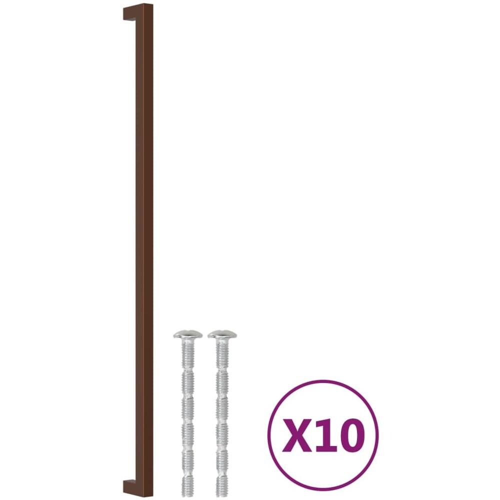 Maniglie Per Mobili 10 Pz Bronzo 480 Mm In Acciaio Inox - Foto 2