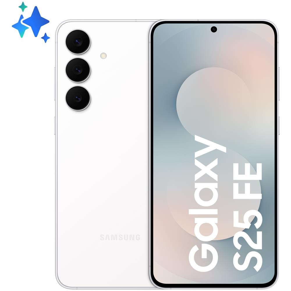 Galaxy S25 FE 5G 256GB 8GB Ram AI Display 6.7" Dynamic AMOLED 2X Main Camera 50MP DualSim: nanoSim+eSim USB tipo-C Androd 16 Exynos 2400 4900mAh White - Foto 1