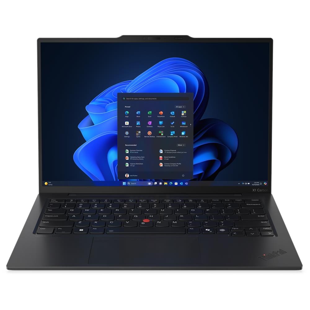 Notebook ThinkPad X1 Carbon Gen 13 Aura Edition Intel Core Ultra 7 255U Monitor 14" Touch screen 2.8K 32 GB LPDDR5x-SDRAM 1 TB SSD Windows 11 Pro Nero - Foto 1
