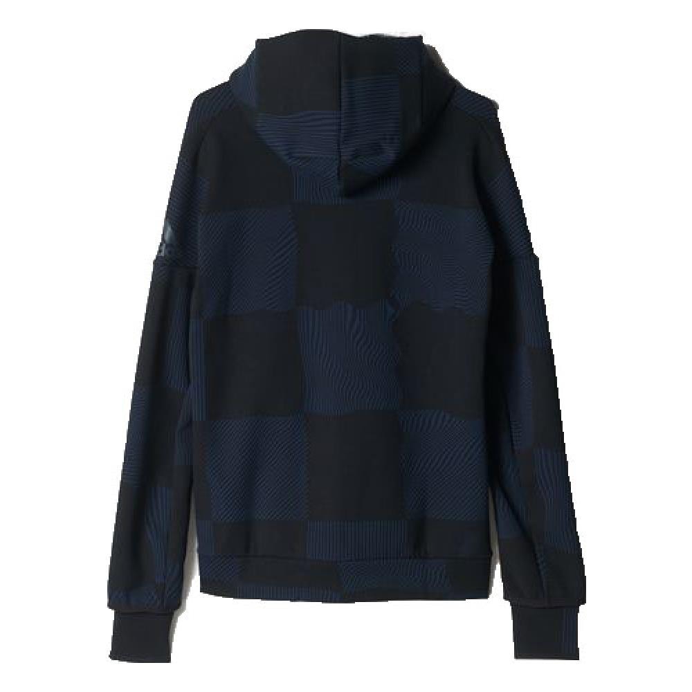 Felpa Uomo Z. n. e Checked S Nero Blu - Foto 2