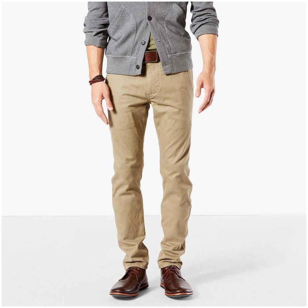 Pantaloni Alpha Khaki Skinny Tapered L36 Abbigliamento Uomo W34-l36 - Foto 1