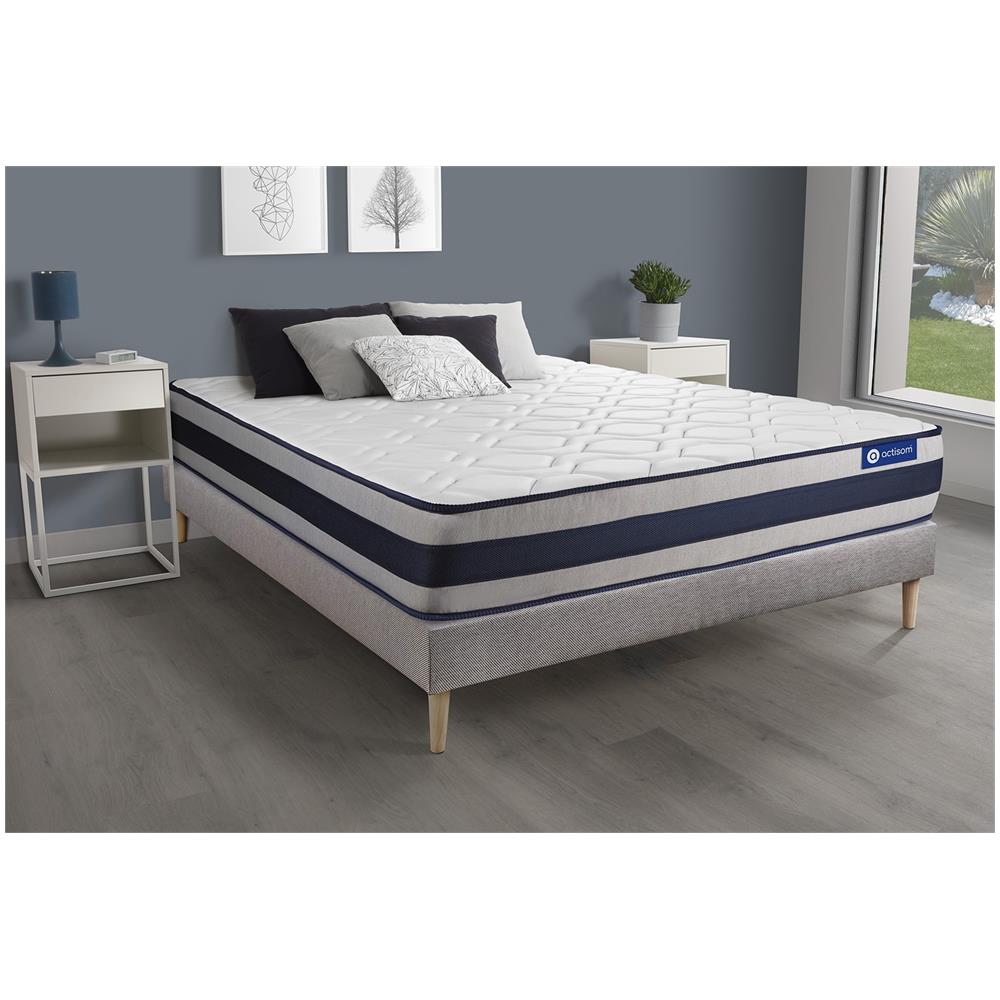 Kit Rete E Materasso Matrimoniale Actiflex Ergo 140x210cm - Spessore : 24cm - Molle Insacchettate E Memory Foam - Rigido - Foto 1