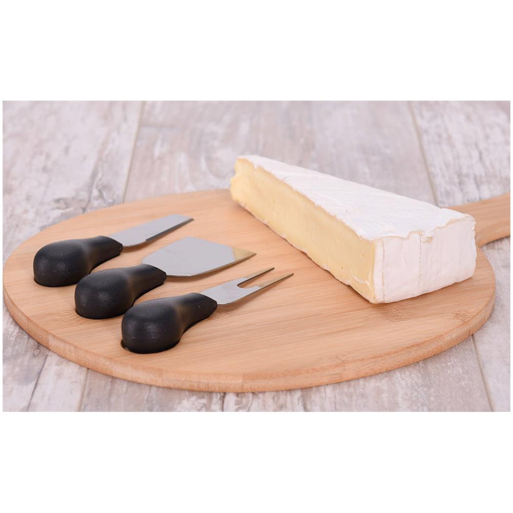 Tagliere Per Formaggio, Bambù, 3 Coltelli Inclusi - Foto 2