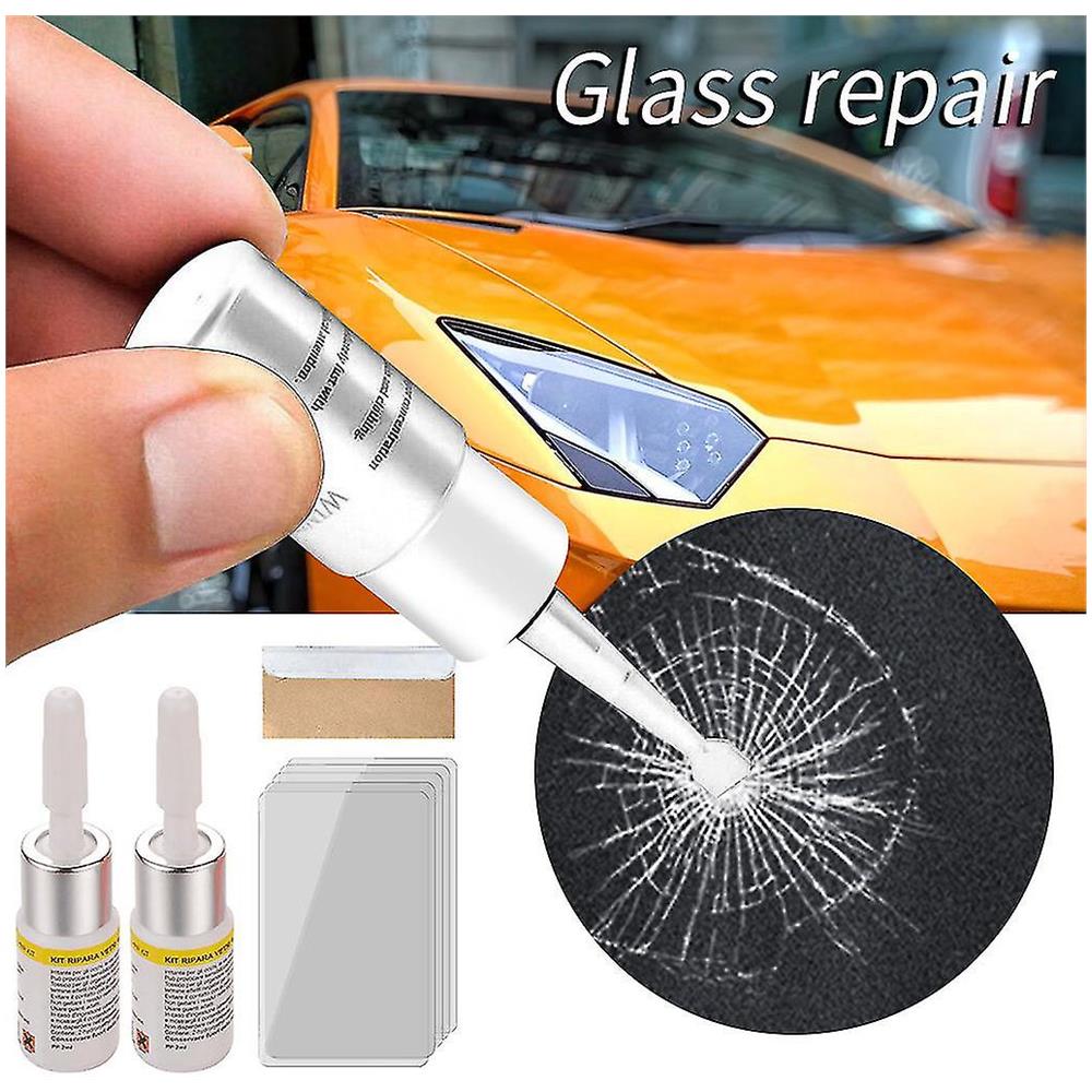 Kit Riparazione Vetro Auto Con Resina - Per Parabrezza Scheggiati E Crepe, Facile Da Usare, Include Accessori - Foto 5