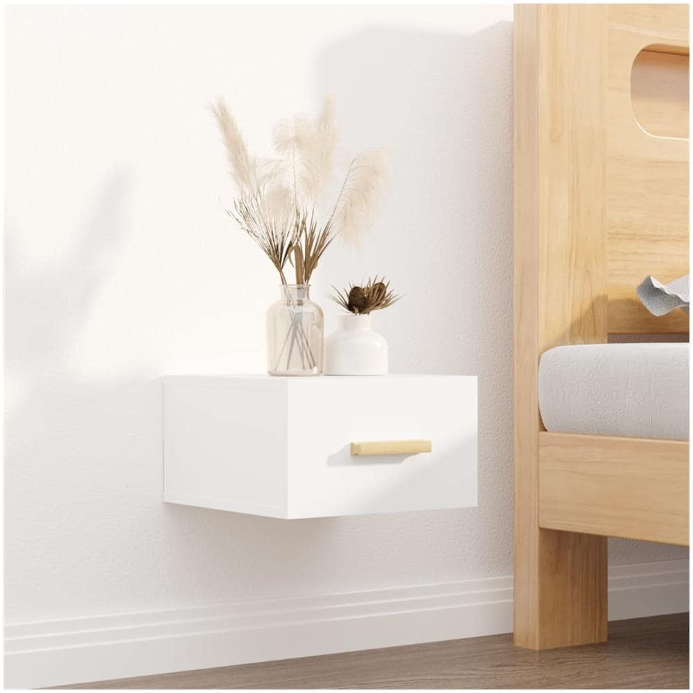 Comodini A Muro 2 Pz Bianchi 35x35x20 Cm - Foto 2