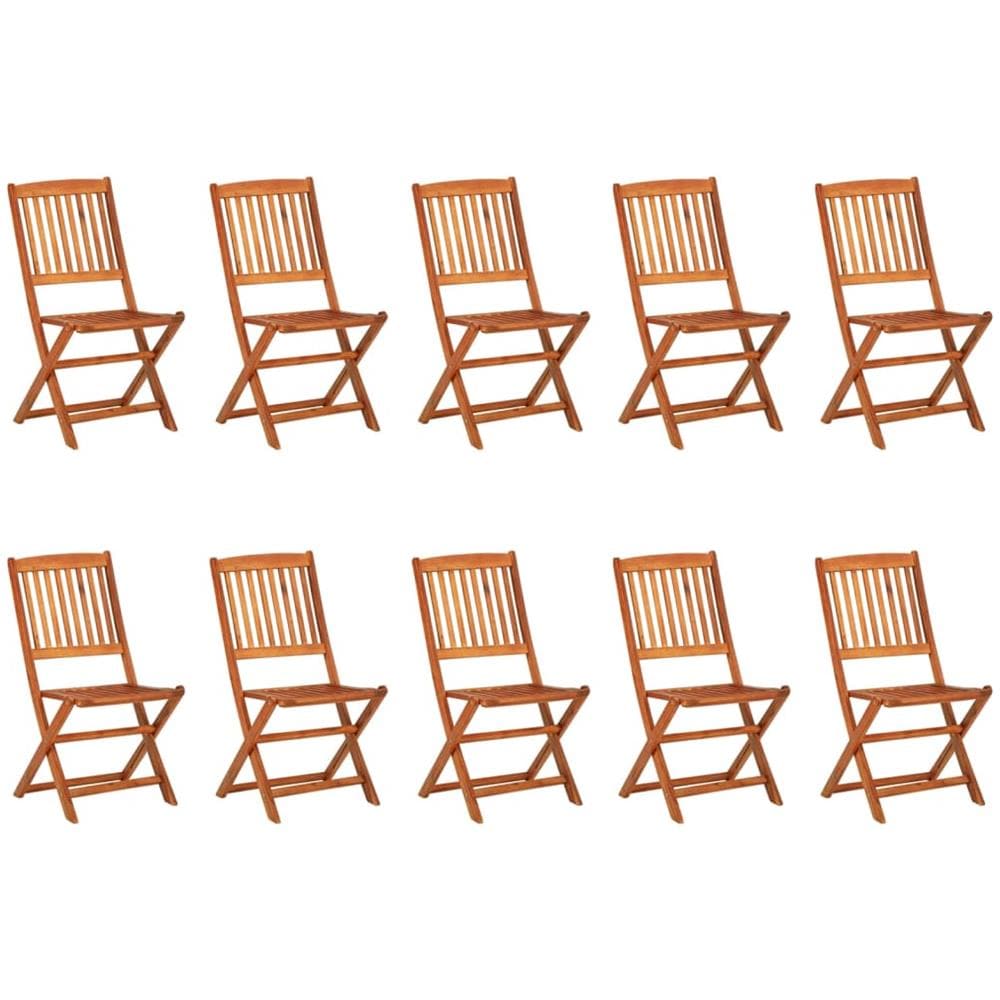 Set da Pranzo da Giardino 11 pz 280x90x75 cm Massello di Acacia - Foto 3