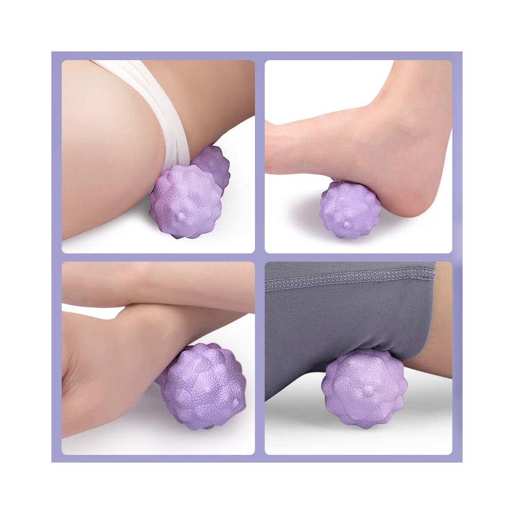 Palla Da Massaggio Tpr Peanut Per Il Massaggio Muscolare Dei Tessuti Profondi Pink - Foto 2