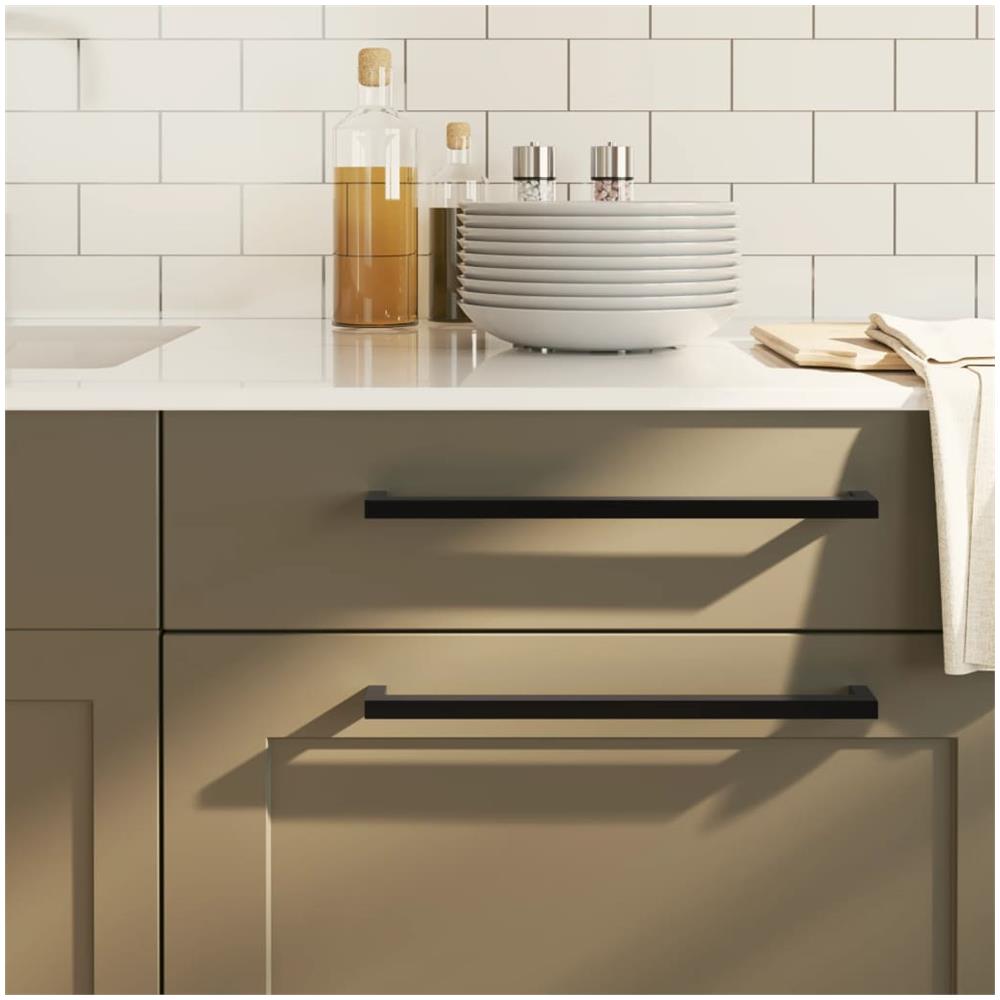 Maniglie per Mobili 20 pz Nere 320 mm in Acciaio Inox - Foto 1