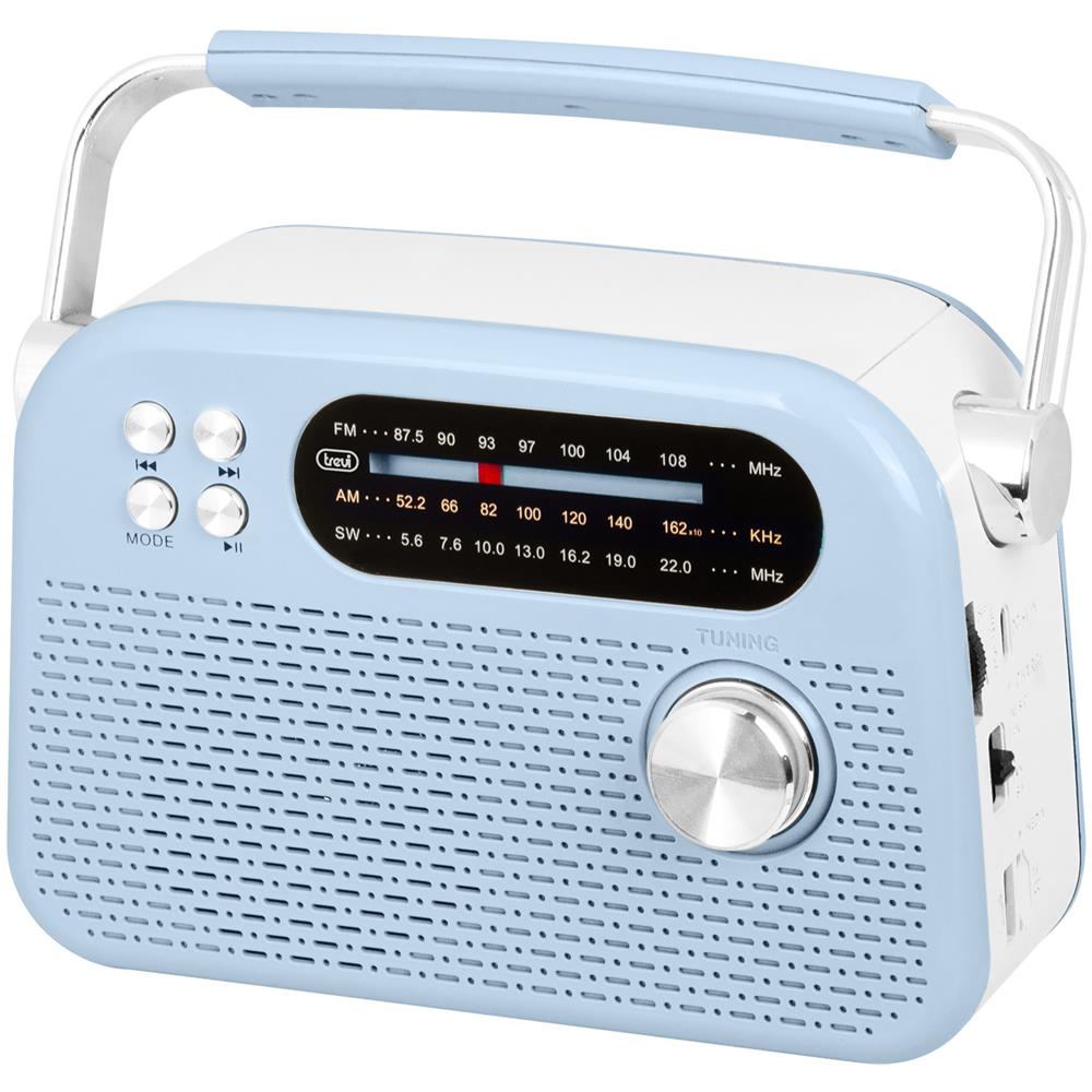 Radio Wireless Portatile Multibanda USB Micro SD RDA 70 BR Blu - Foto 1