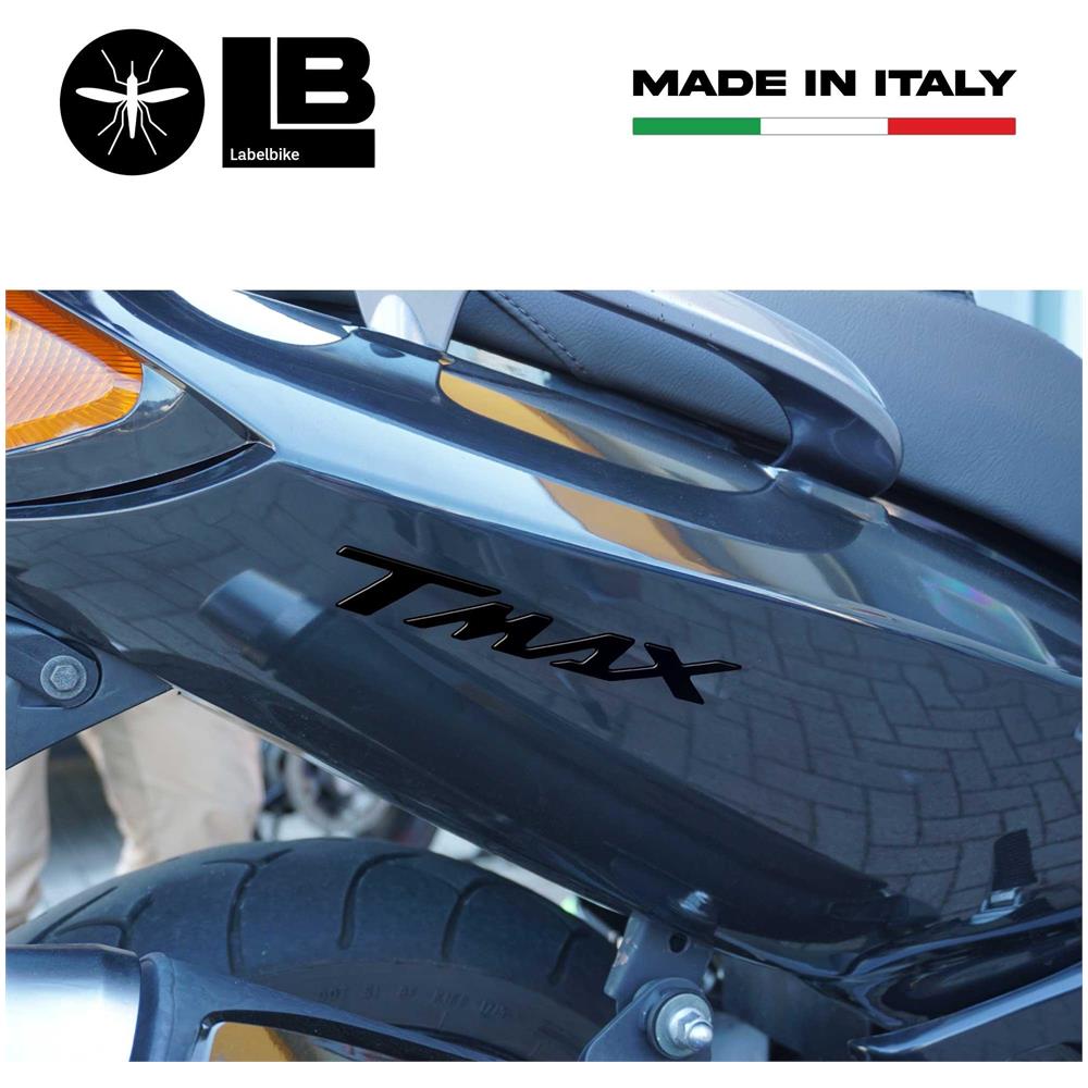 Adesivi Resina 3D Scritte Tmax Scooter Compatibili Con Yamaha T-Max 500-530-560 Nero - Foto 2