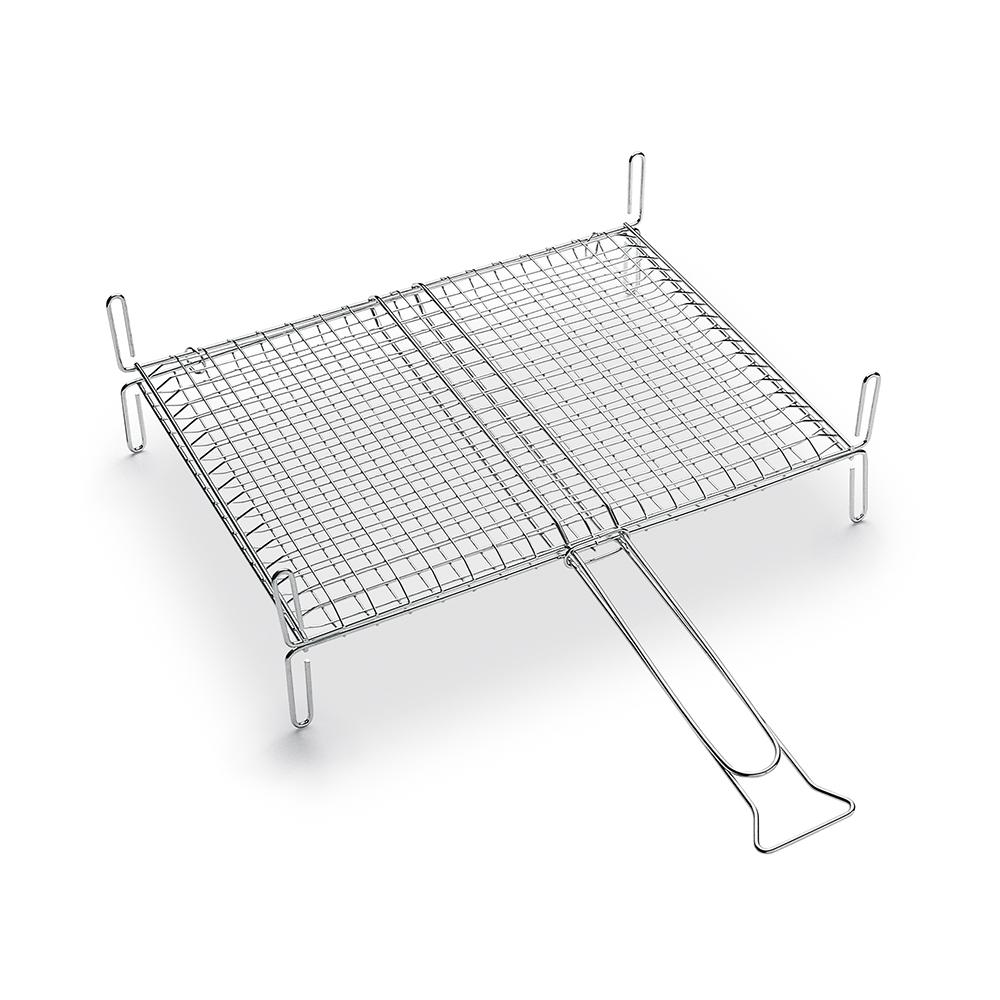 Griglia Doppia, Cromata, A Conchiglia 44x36 Cm - Foto 1