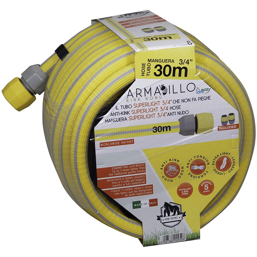 Tubo Irrigazione per Giardino Armadillo KINK KONG (3/4") Super Leggero 30 Metri - Foto 1