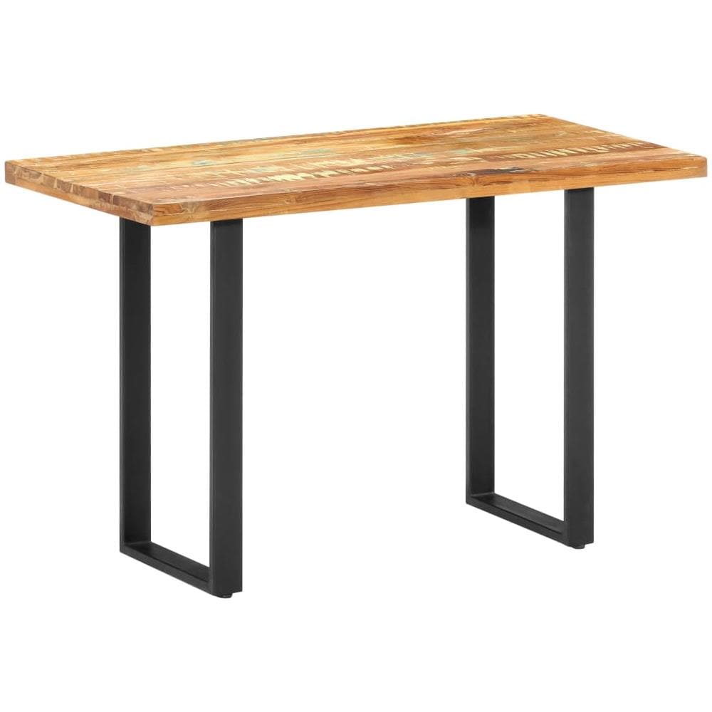 Tavolo Da Pranzo 120x60x76 Cm In Legno Massello Di Recupero - Foto 8