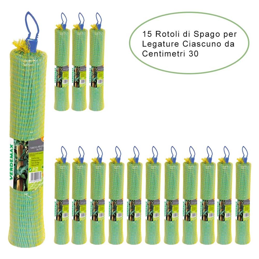 15 Rotoli Di Spago Per Legature Da Giardino In Pvc Ciascuno Da Diametro 3 Mm - Foto 1