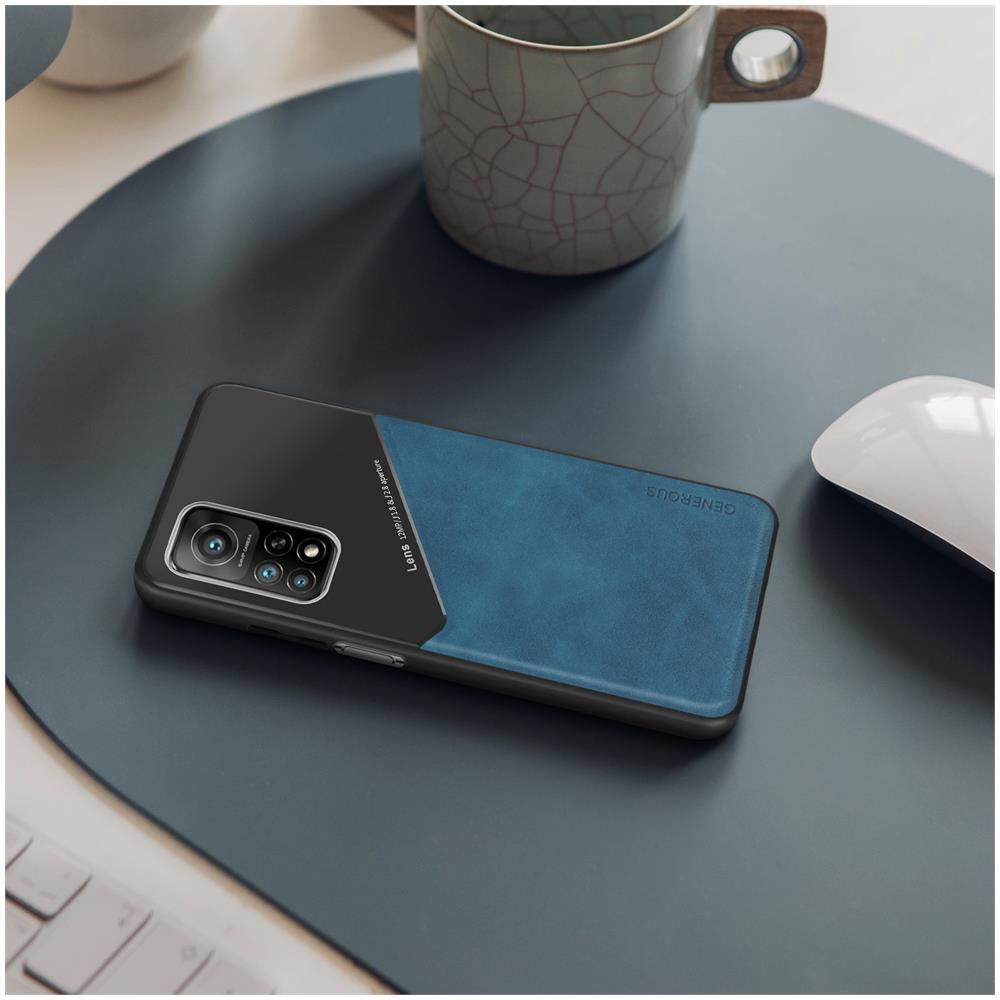 Cover Xiaomi Mi 10t / 10t Pro Dorso Simipelle Compatibile Supporto Magnetico Blu - Foto 2