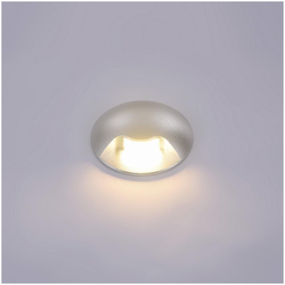 Applique Da Esterno Moderna A Led Argento, Bianco Caldo 3000k 150lm, Ip44 - Foto 1