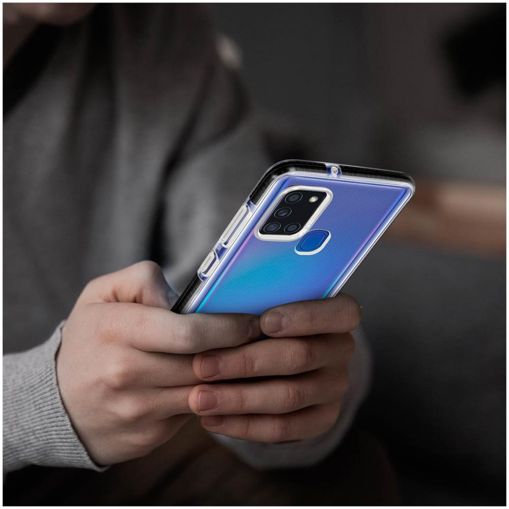 Cover Samsung Galaxy A21s Rigida Antishock Bordi Rinforzati Trasparente - Foto 2