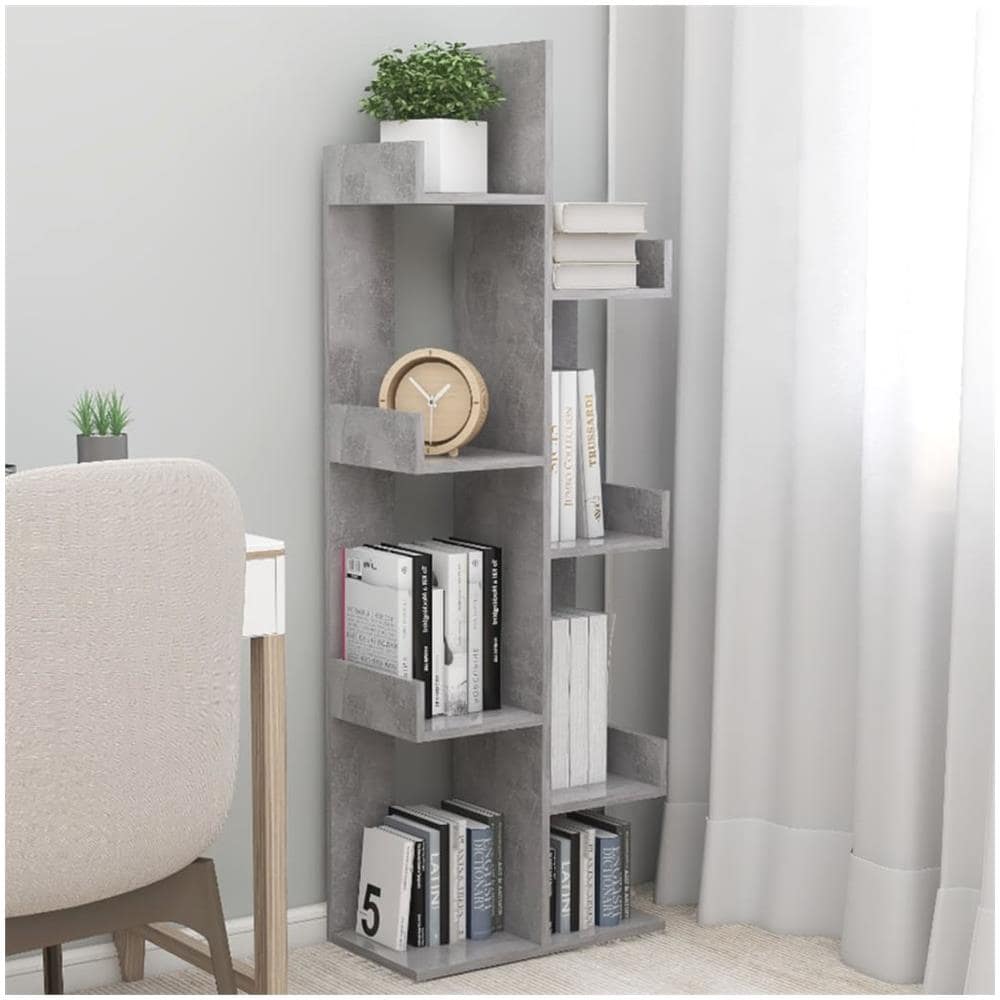 Libreria Grigio Cemento 48x25,5x140 cm in Truciolato - Foto 1