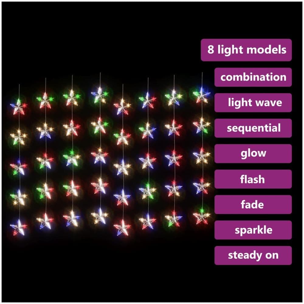 Luci Fatate a Stella a LED 200 LED Colorati 8 Funzioni - Foto 3
