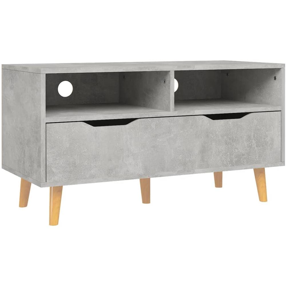 Mobile Porta TV Grigio Cemento 90x40x48,5 cm Legno Multistrato - Foto 1