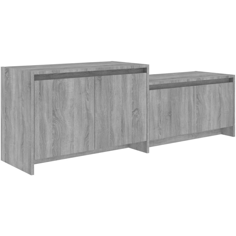 Mobile TV Grigio Sonoma 146,5x35x50 cm in Truciolato - Foto 1