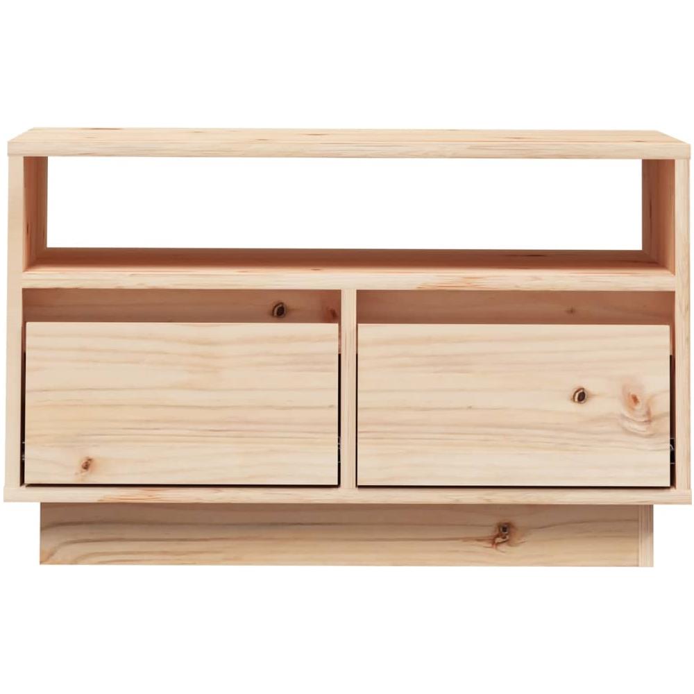 Mobile Porta Tv 60x35x37 Cm In Legno Massello Di Pino - Foto 8