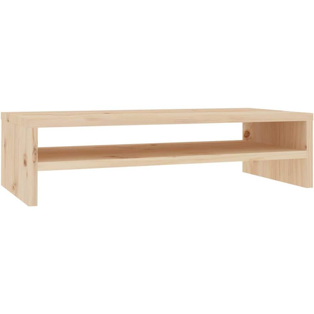 Supporto Per Monitor 50x24x13 Cm In Legno Massello Di Pino - Foto 2