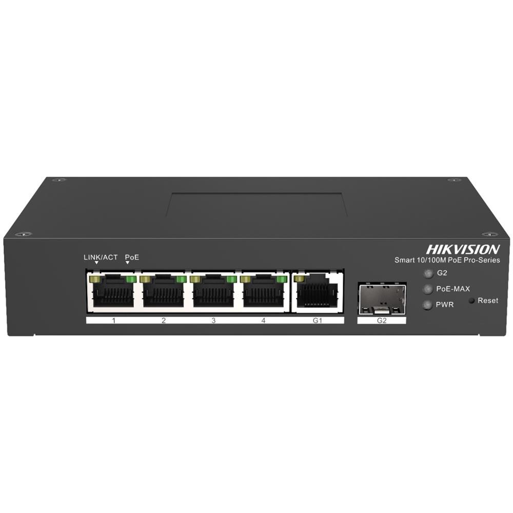 Switch 4 Port Fast Ethernet Smart Harsh Poe Switch 4 10/100m Poe Ports, 1 Gigabit Rj45, 1 - Foto 1