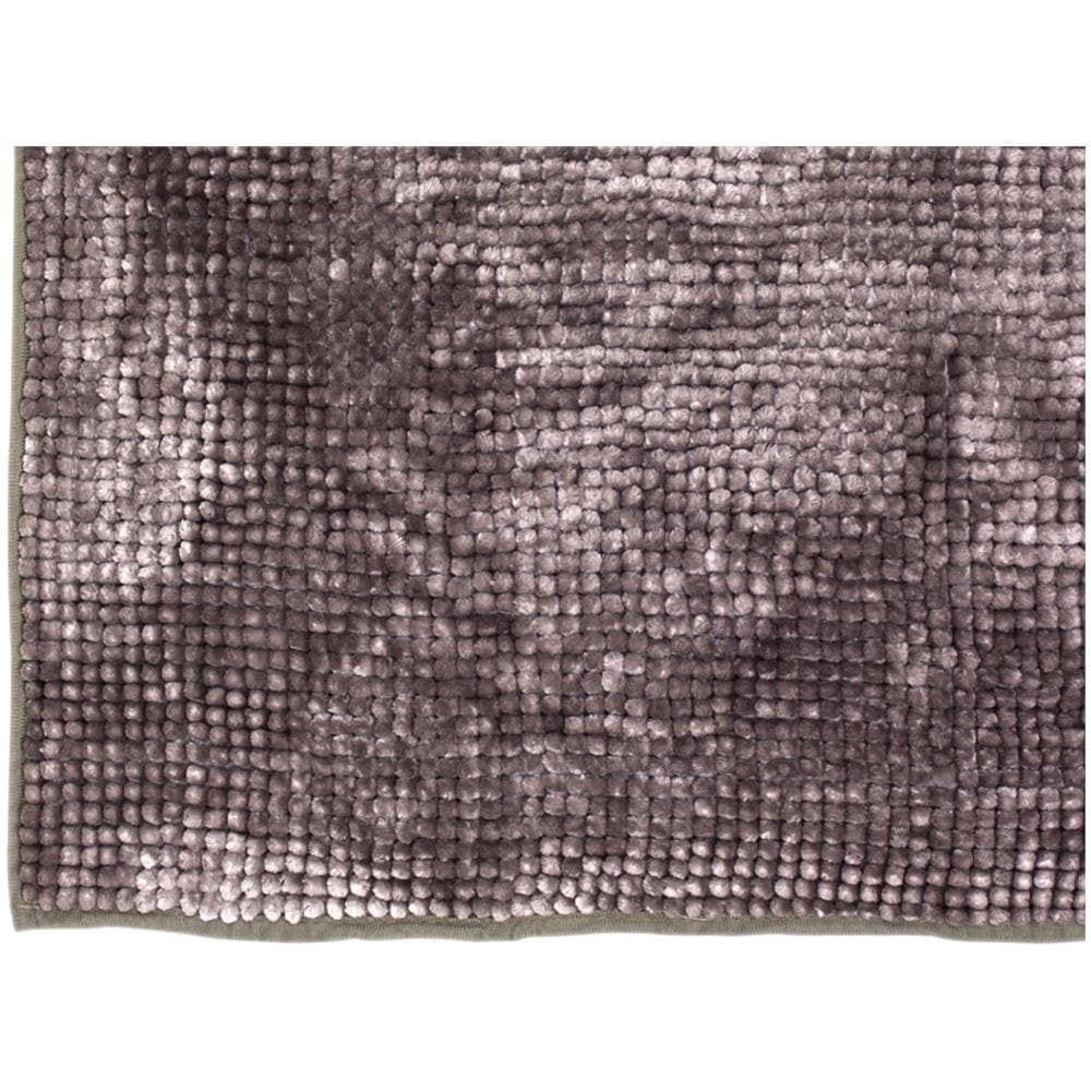 Tappeto Shaggy Bagno E Cucina Retro Antiscivolo Microfibra Mod. Perla Tortora 40x60 Tortora - Foto 3