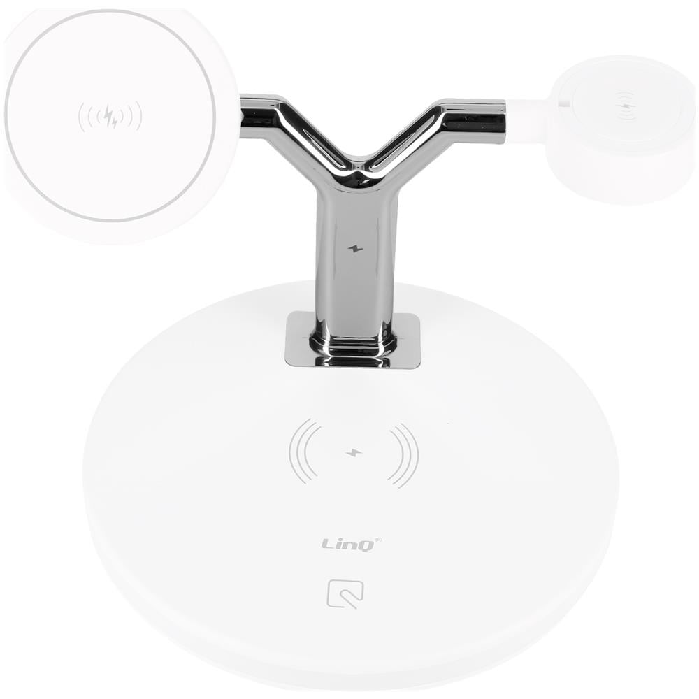 Stazione Di Ricarica 3 In 1 15w Per Iphone, Airpods, Apple Watch Bianco - Foto 1