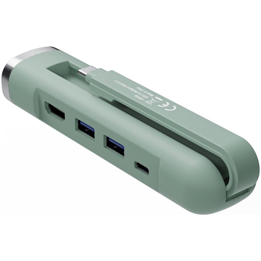 EW1148 replicatore di porte e docking station per laptop Cablato USB 3.2 Gen 1 (3.1 Gen 1) Type-C Verde - Foto 1
