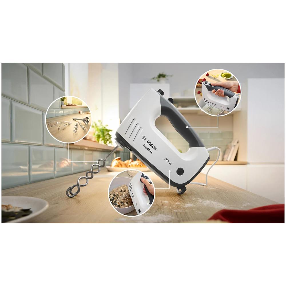 Sbattitore MFQ37490 Potenza 750 W Colore Bianco Grigio - Foto 2