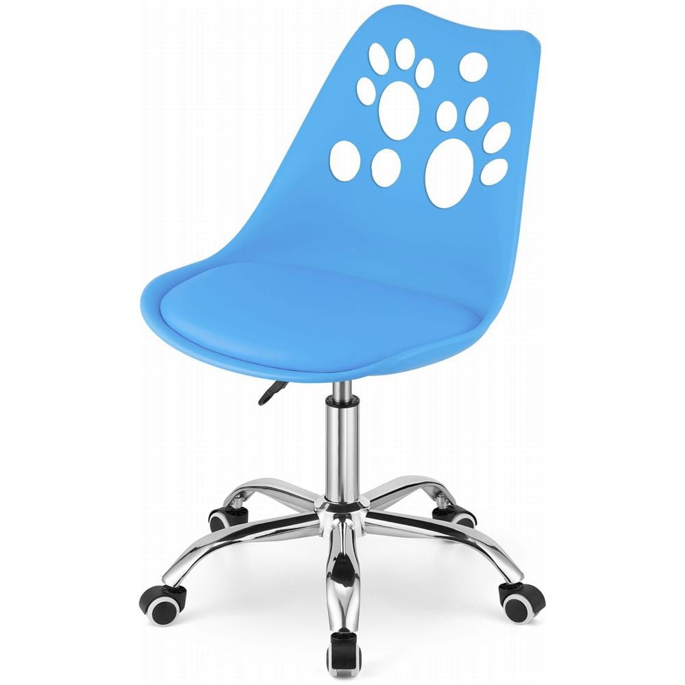 Sedia girevole ergonomica Valora PRINT blu per ufficio domestico - Foto 5