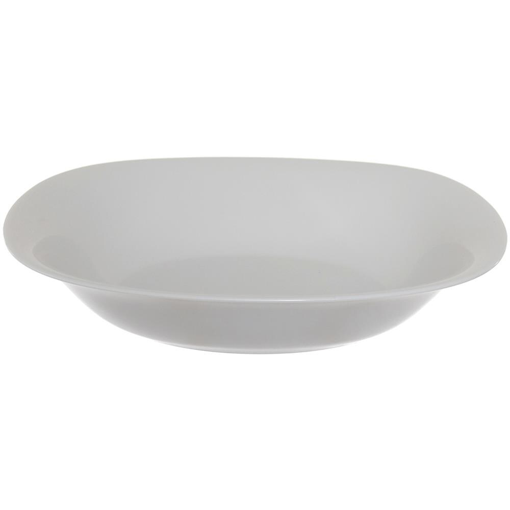 Piatto Fondo Carine Grigio In Arcopal Bianco - Foto 1