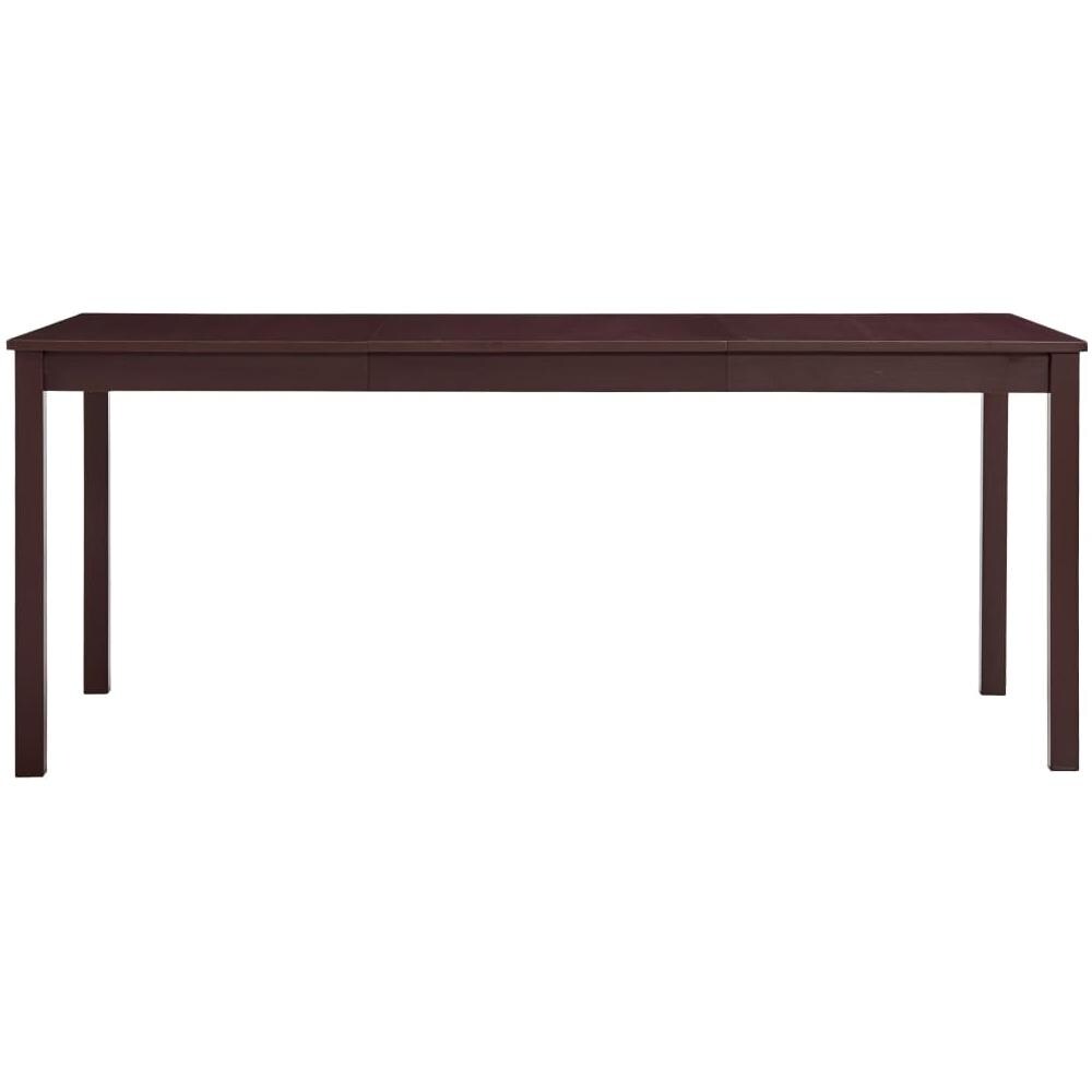 Tavolo Da Pranzo Marrone Scuro 180x90x73 Cm In Legno Di Pino - Foto 2