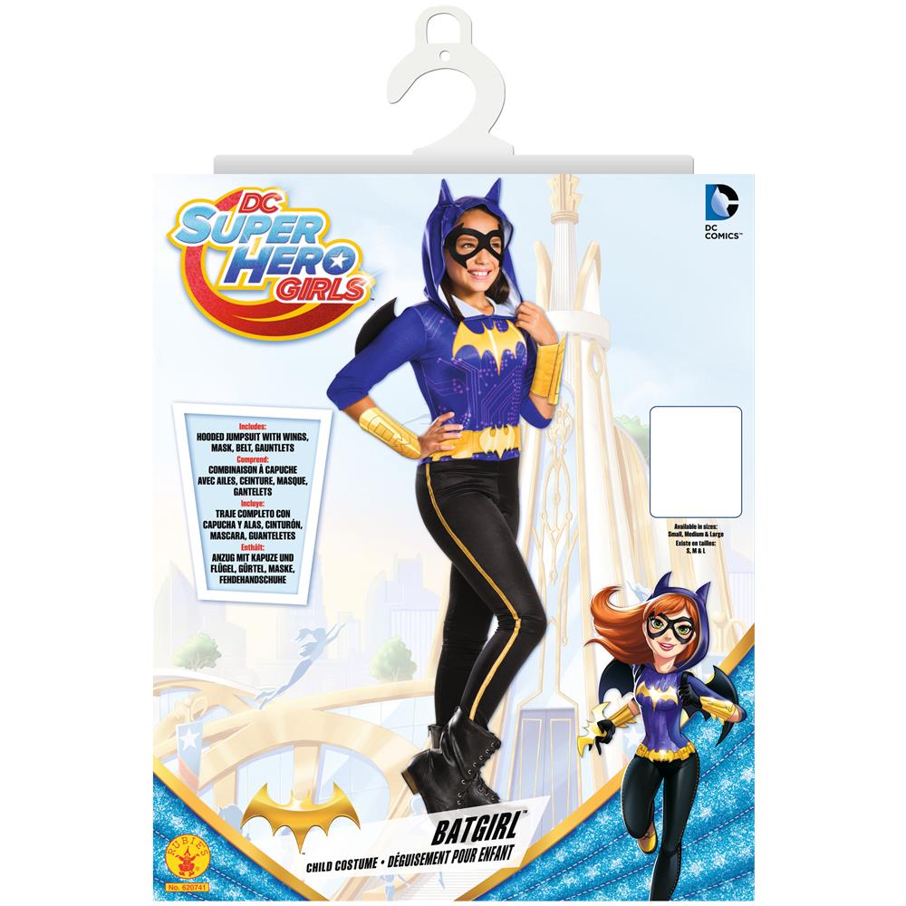 Costume Classico Batgirl Superhero Bambina - Taglia: 3/4 Anni (104 Cm) - Foto 2