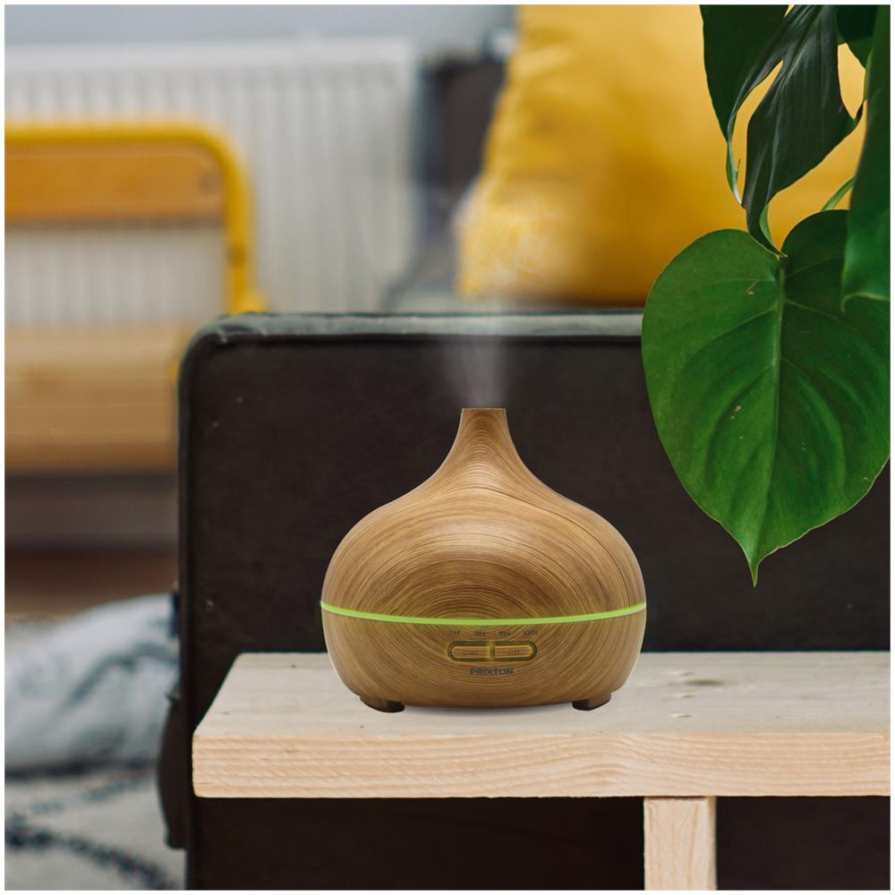 Umidificatore HIDRA H5W con Aromaterapia Capacità 300 ml Timer Luce Notturna Colore Legno Chiaro - Foto 6